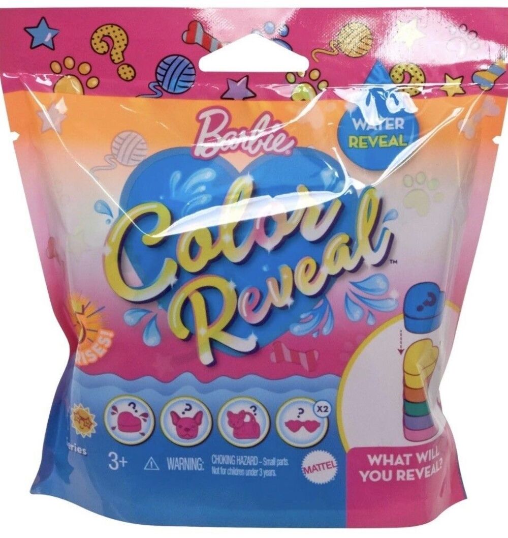 Mattel Barbie Color Water Reveal Series 5 Pets Ages 3+